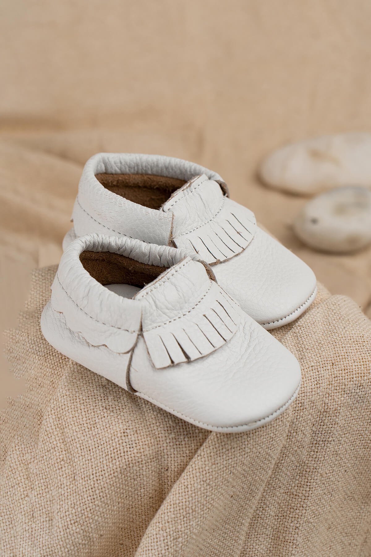 Beybium Teddy Natural White Loafers