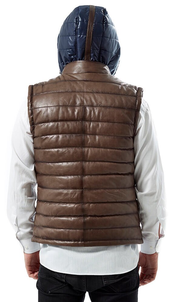 Double Sided Inflatable Vest Brown