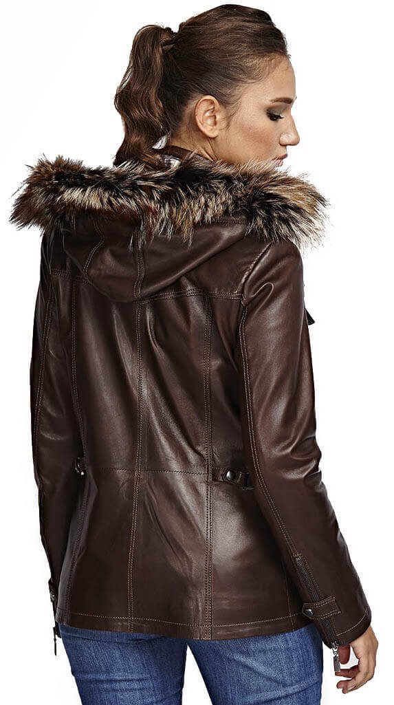 Carmen Furry Brown Coat