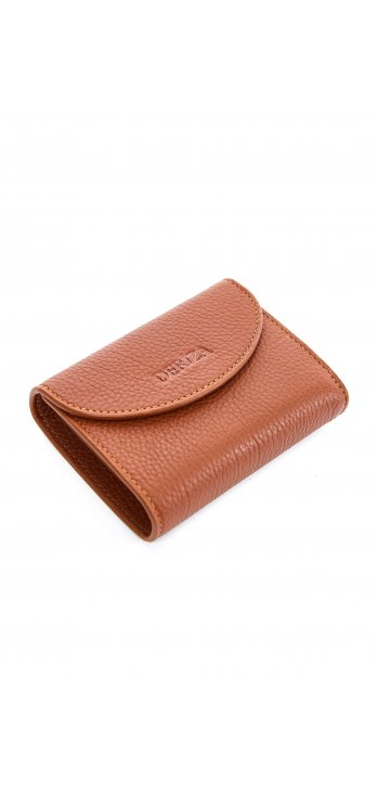 Mini Genuine Leather Women's Wallet Tan