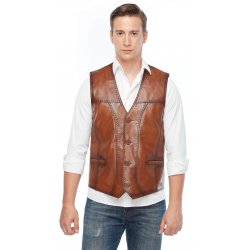 pointed-tobacco-genuine-leather-vest