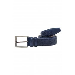 patterned-genuine-classic-leather-belt-navy-blue