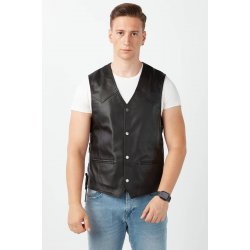 biker-style-genuine-leather-vest-black