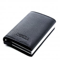 genuine-leather-mechanical-card-holder-wallet-black