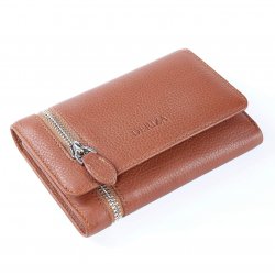 zippered-genuine-leather-womens-wallet-tobacco