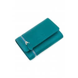 zippered-genuine-leather-womens-wallet-green