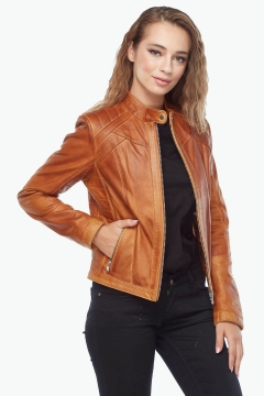 Rosa Women's Leather Jacket Mais Lubrication