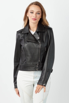 Alice Genuine Leather Sport Women Jacket Black