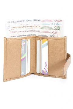 Card Holder Wallet Genuine Leather Mink