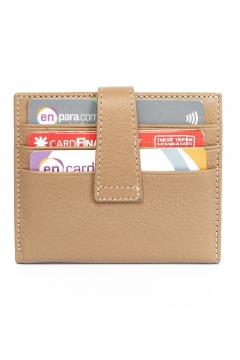 Card Holder Wallet Genuine Leather Mink
