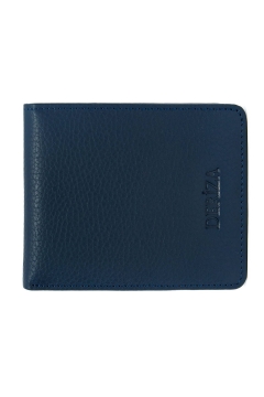Nemax Genuine Leather Elastic Wallet Navy Blue