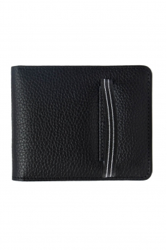 Nemax Genuine Leather Elastic Wallet Black